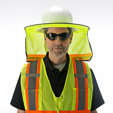 CORDOVA Hi-Vis Lime Polyester Mesh Neck Shade VHB101